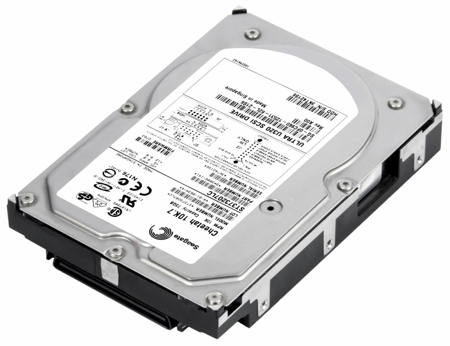 Dell / SEAGATE 73GB 10000U/Min SCSI ULTRA-320 3.5 " HDD Pollici // 0FC960 / ST373207LC / 9X3006-141 HDD / FIRMWARE 0703 (Used) // สินค้ารับประกัน โดย บริษัท อะไหล่เซิร์ฟเวอร์ จำกัด