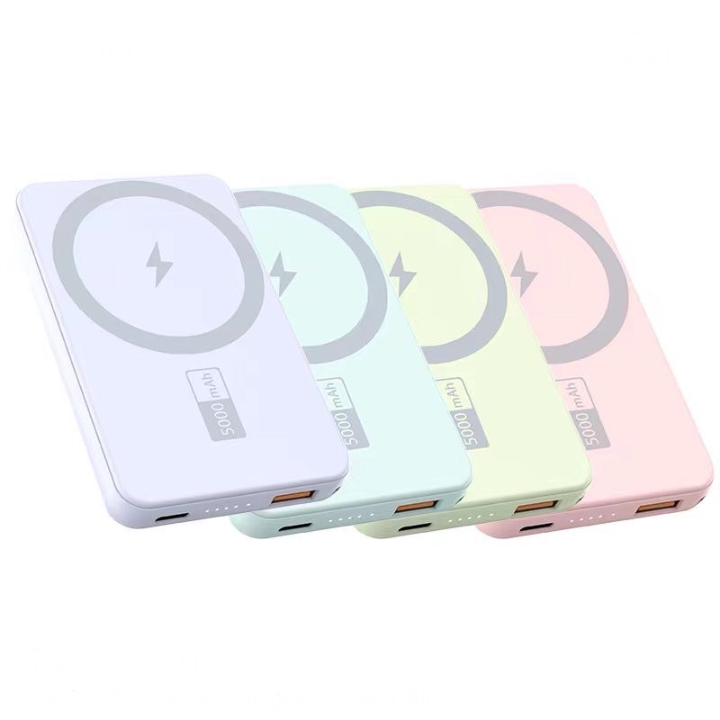 P24 5000mAh QC3.0+PD WIRELESS MAGNETIC POWERBANK