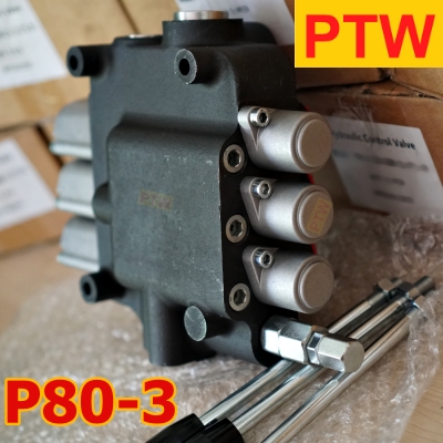 ไฮโดรลิคคอนโทรนวาวร์(6หุน) PTW P80-3(3แกน) (80L.)(3,000-4,600PSI)
