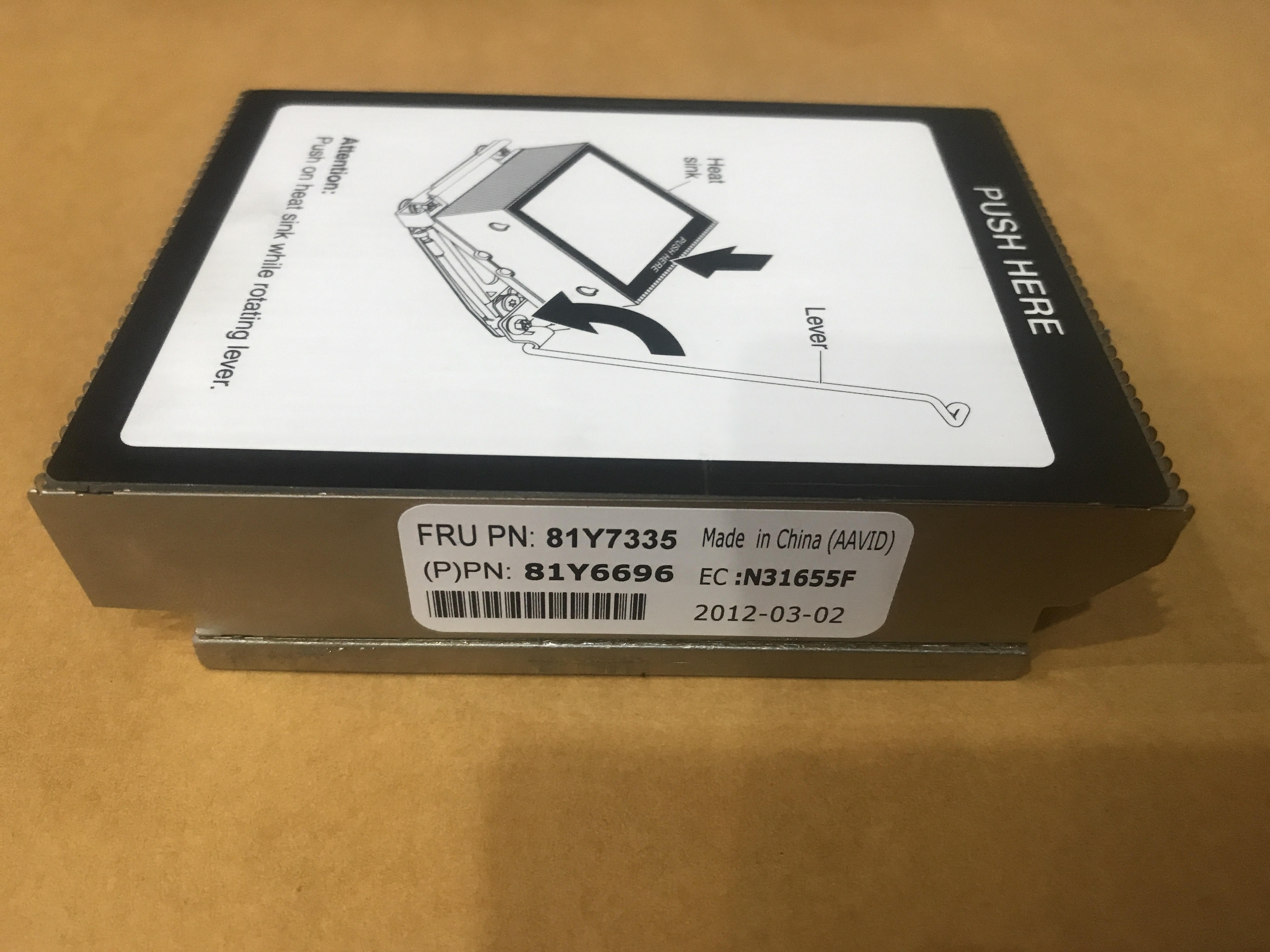 IBM X3550 M4 CPU Cooling Heatsink Server / 81Y7335 / 81Y6696 (Used) // สินค้ารับประกัน โดย บริษัท อะไหล่เซิร์ฟเวอร์ จำกัด