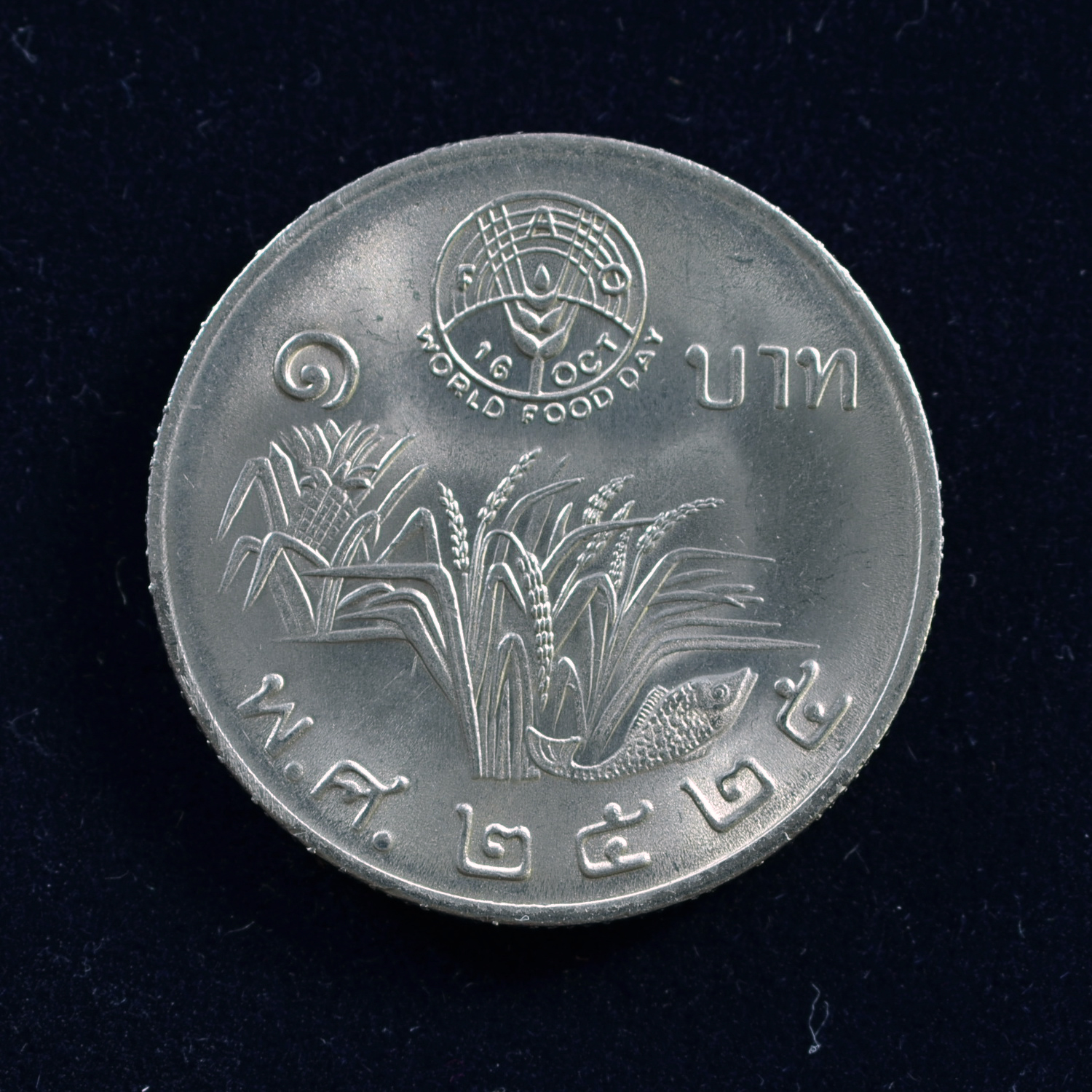 เหรียญ1บาท วันอาหารโลก (รวงข้าว)