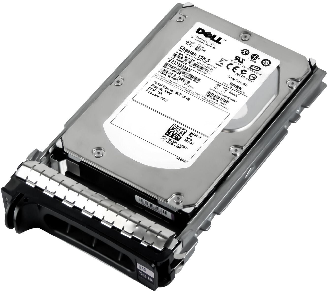 Dell / Seagate 73GB 15K 16MB SAS 3.5'' Hard Drive // 0GY581 / ST373455SS (Used) // สินค้ารับประกัน โดย บริษัท อะไหล่เซิร์ฟเวอร์ จำกัด