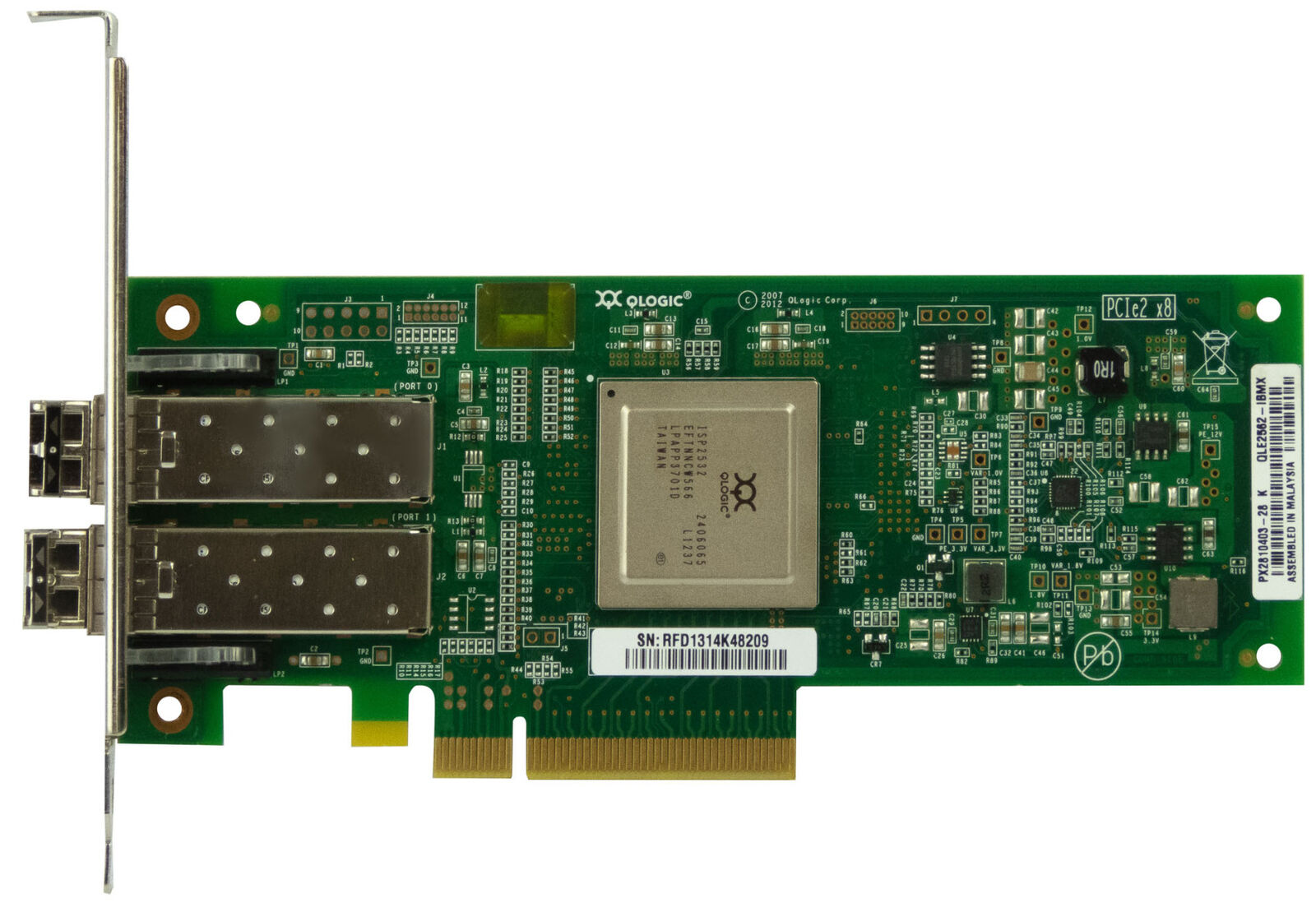 IBM 8Gb Dual Port PCIe HBA Fibre Channel Adapter // 00Y5629 / QLE2562 (Used) // สินค้ารับประกัน โดย บริษัท อะไหล่เซิร์ฟเวอร์ จำกัด
