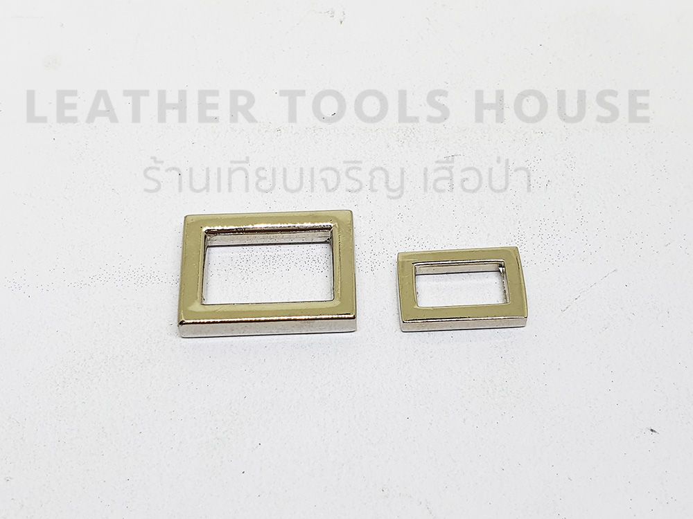 ห่วงสี่เหลี่ยม แบน ไม่ต่อ 10มิลและ15มิล 10อัน