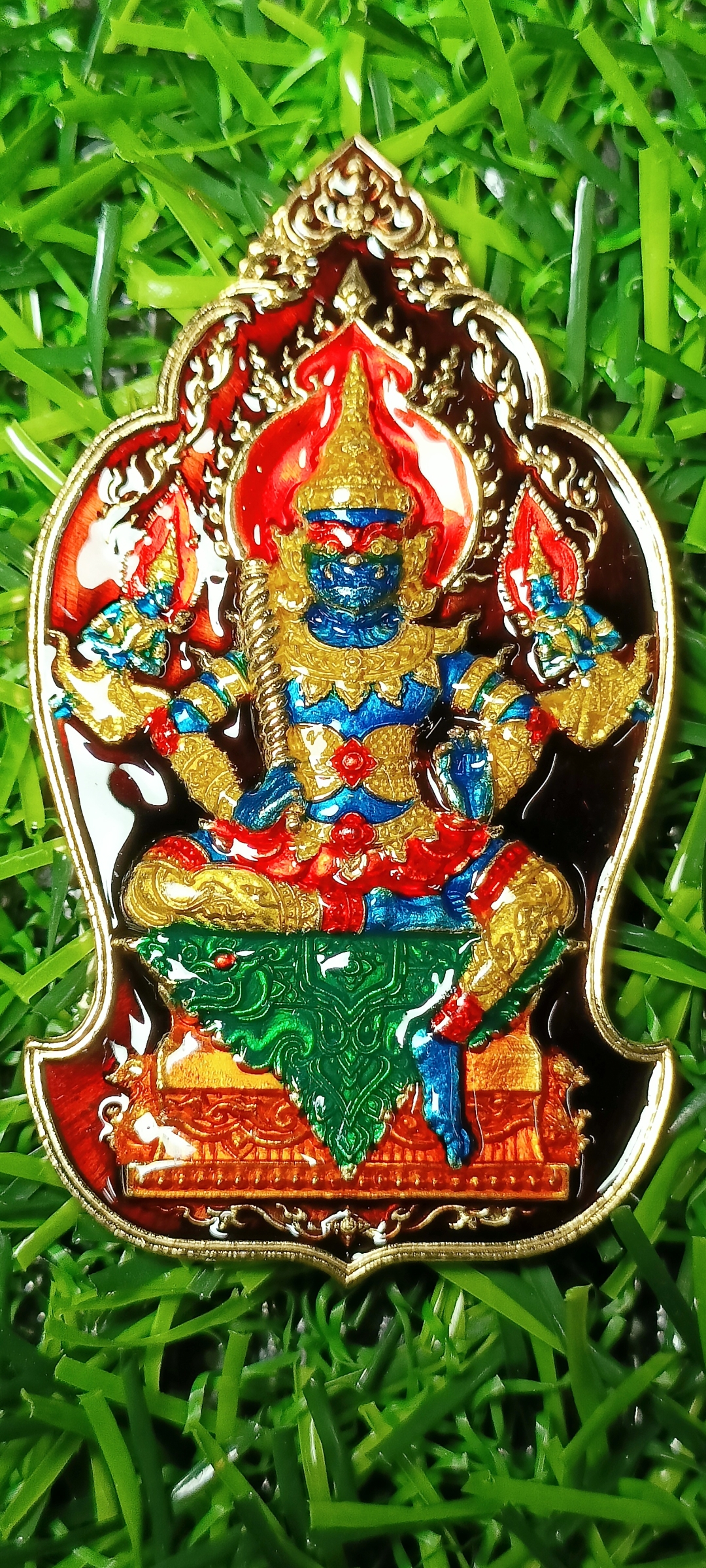 เหรียญท้าวเวสสุวรรณ ปางประทานพร รุ่น ทรัพย์เฟื่องฟู 168 หลวงพ่อพัฒน์ วัดห้วยด้วน นครสวรรค์ หมายเลข๔๔