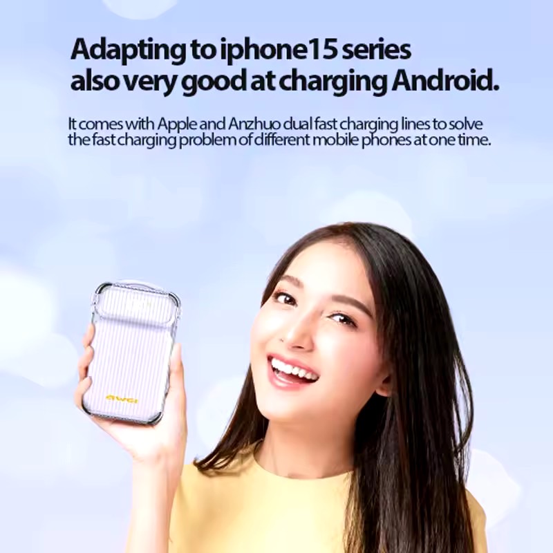 P89K MULTIPLE OUTPUT POWERBANK WITH CABLE 10000mAh