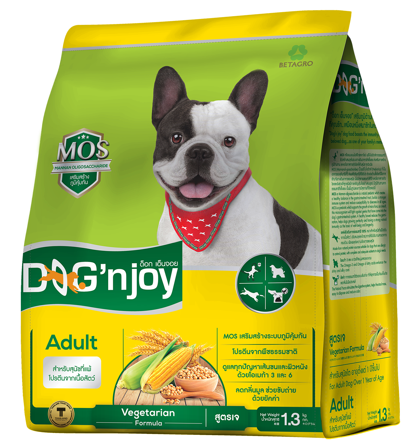 Dog n joy สูตรเจ 1.2 กก