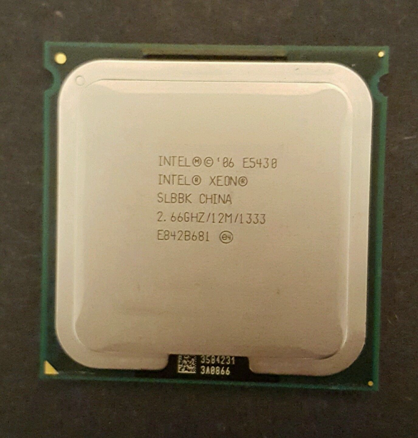 Intel Xeon E5430 2.66Ghz 12MB 1333Mhz LGA771 CPU Quad Core Processor // SLBBK / E5430 2.66GHz (Used) // สินค้ารับประกัน โดย บริษัท อะไหล่เซิร์ฟเวอร์ จำกัด