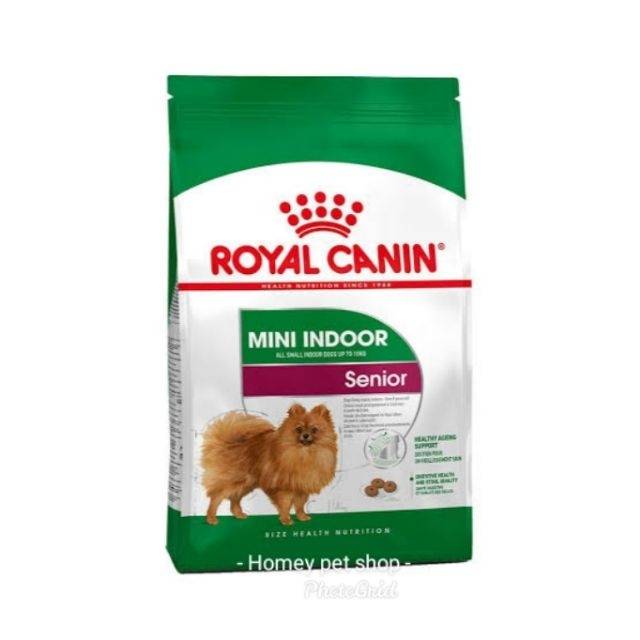 Royal Canin Mini Indoor senior สำหรับสุนัขเลี้ยงในบ้านพันธุ์เล็กอายุ 8 ปีขึ้นไป ขนาด 3 กก.