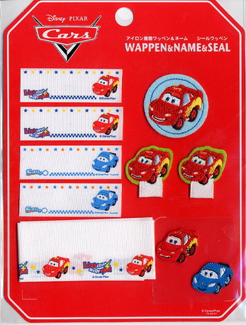 ชุดรวมแผ่นรีดติดเสื้อ Disney/Pixar Cars สำหรับเขียนชื่อติดหรือตกแต่งเสื้อผ้า กระเป๋า ถุงเท้าเด็ก