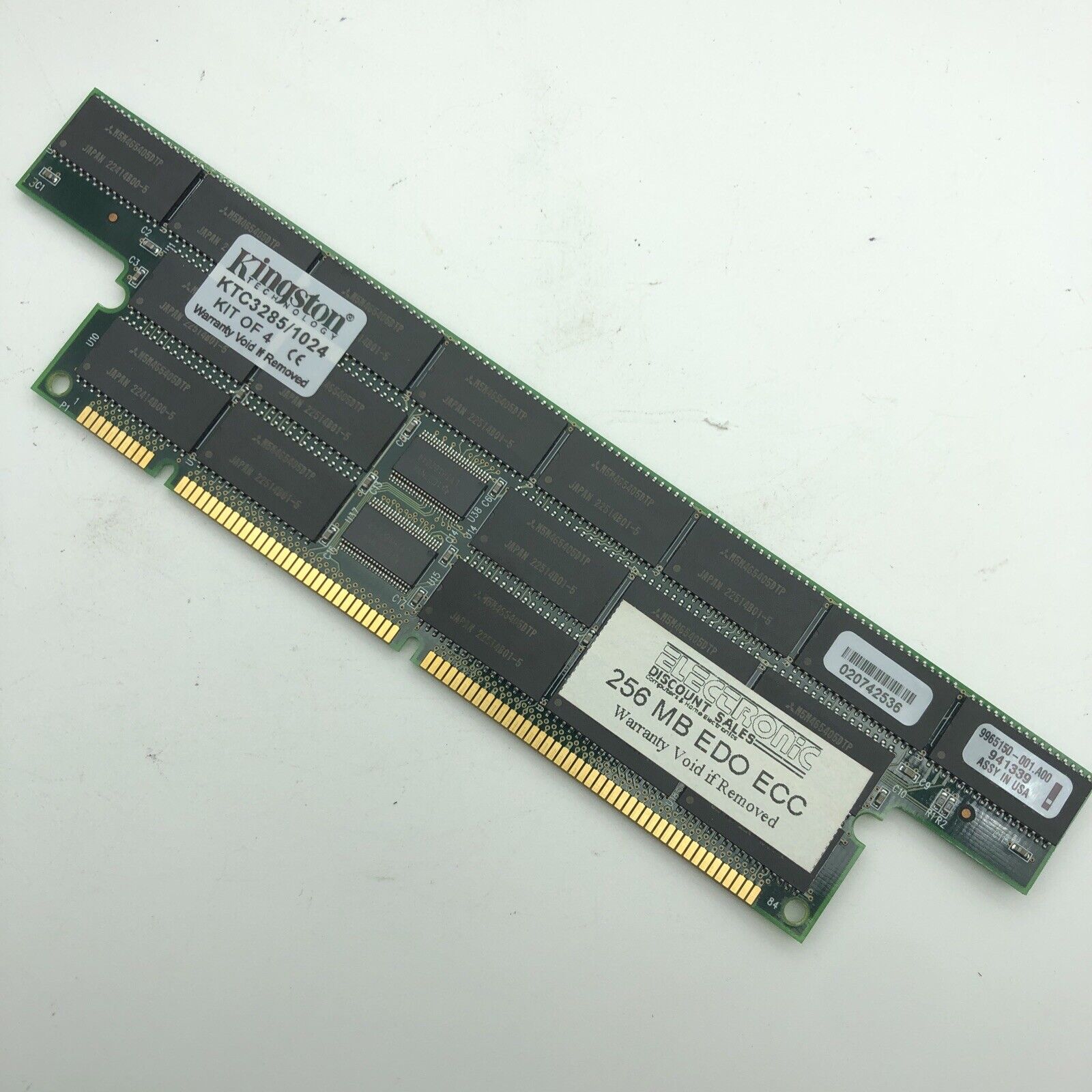 Kingston Vintage 256MB EDO 168PIN DIMM ECC Memory Module 50NS / KTC3285/1024 / 9965150-001 // (USED) สินค้ารับประกัน โดย บริษัท อะไหล่เซิร์ฟเวอร์ จำกัด