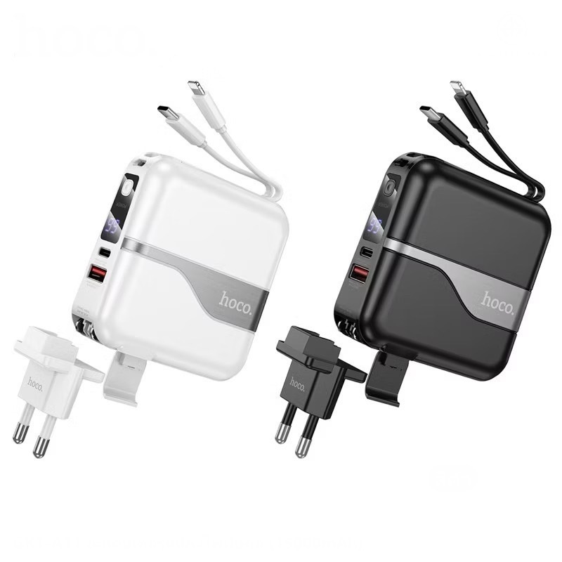 GK1-A11 2-IN-1 POWERBANK AC DC INPUT US ADAPTER WITH CABLE 15000mAh