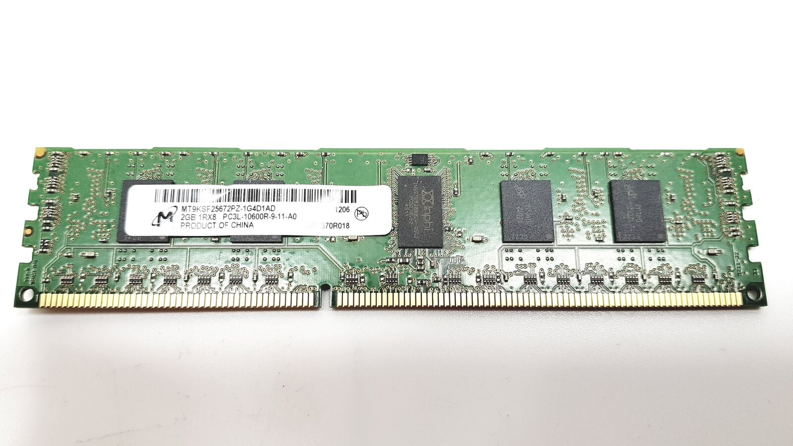 Micron 2GB 1RX8 PC3L-10600R DDR3 1333MHz Server Memory / MT9KSF25672PZ-1G4D1BB (Used) // สินค้ารับประกัน โดย บริษัท อะไหล่เซิร์ฟเวอร์ จำกัด