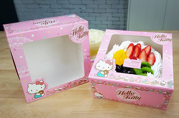 กล่องเค้ก 1 ปอน Hello Kitty