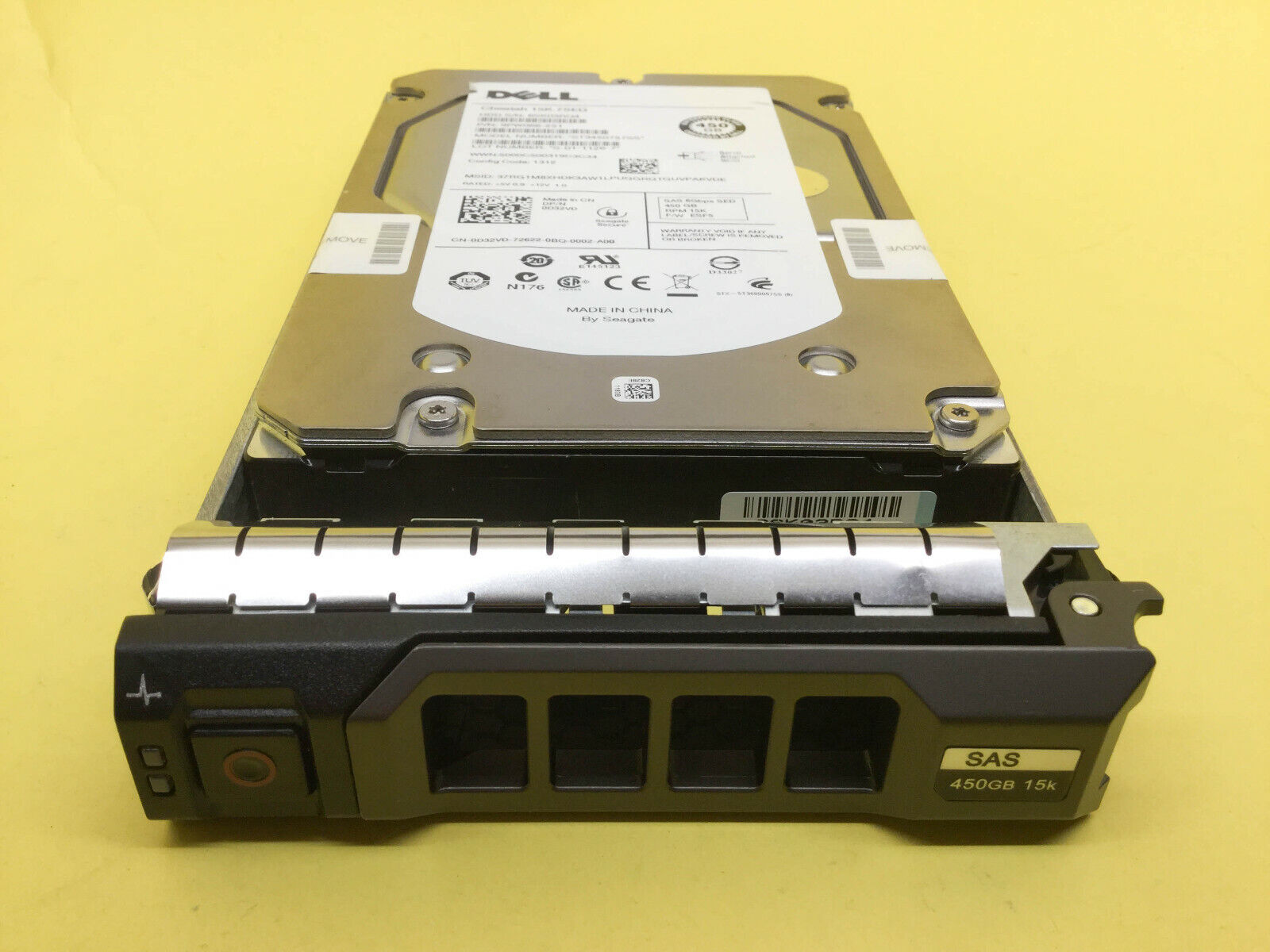 Dell 450GB Cheetah 15K.7sed SAS 6Gb/S 3.5" Hard Disk Server // ST3450757SS / 0D32VD (Used) // สินค้ารับประกัน โดย บริษัท อะไหล่เซิร์ฟเวอร์ จำกัด