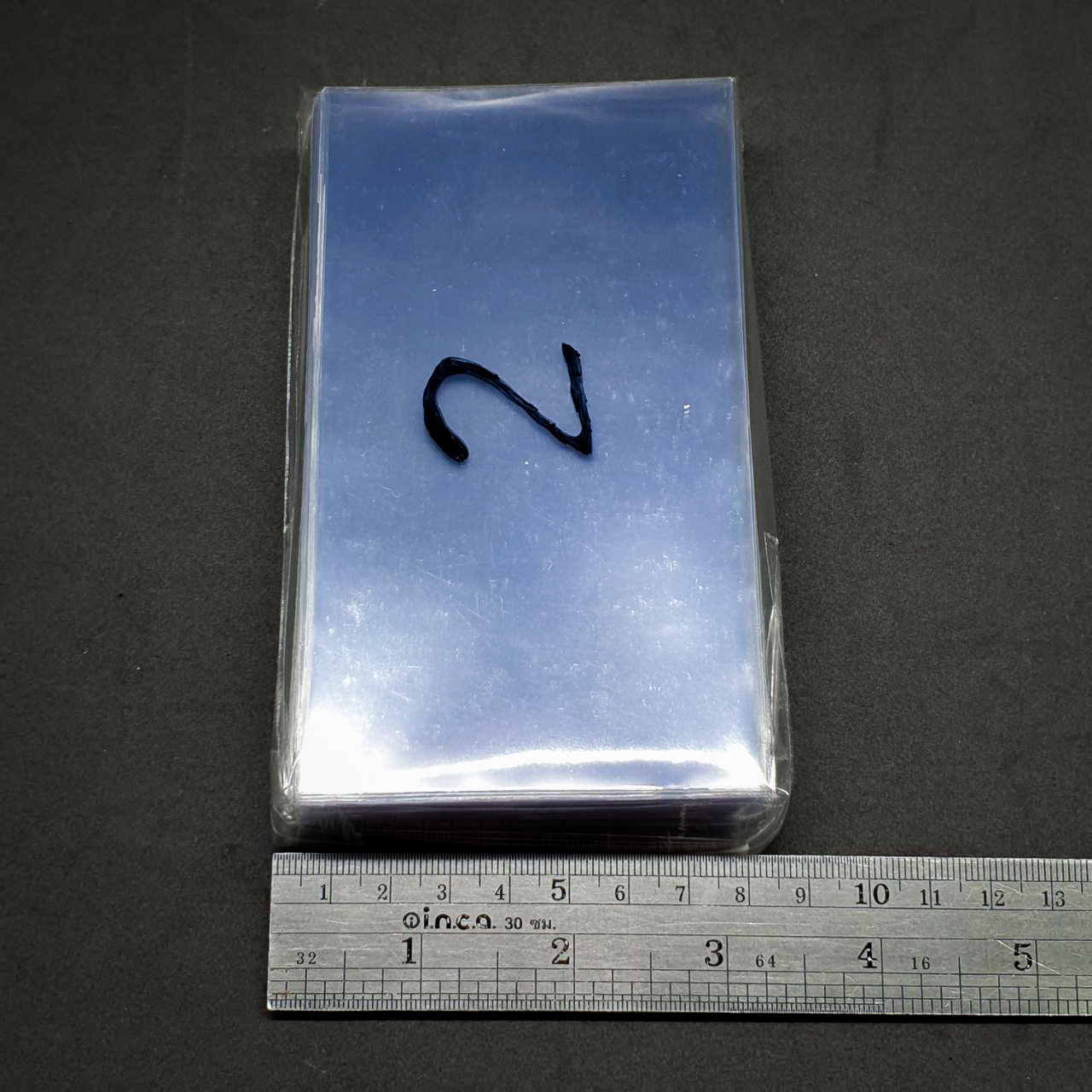 ซองใส่แบงค์ พลาสติกหนา เบอร์2 (14x7.5ซม.)