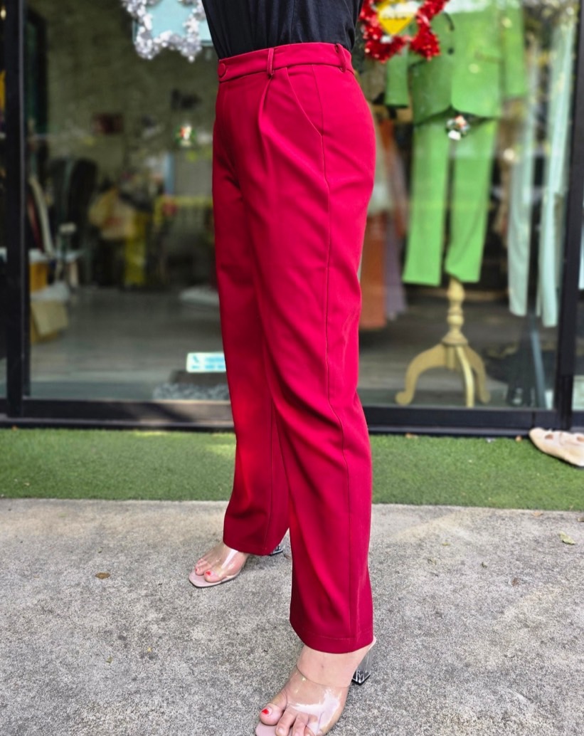 กางเกงผู้หญิงกระบอกกลาง(พลัส) No.2402-2 (S-6XL)