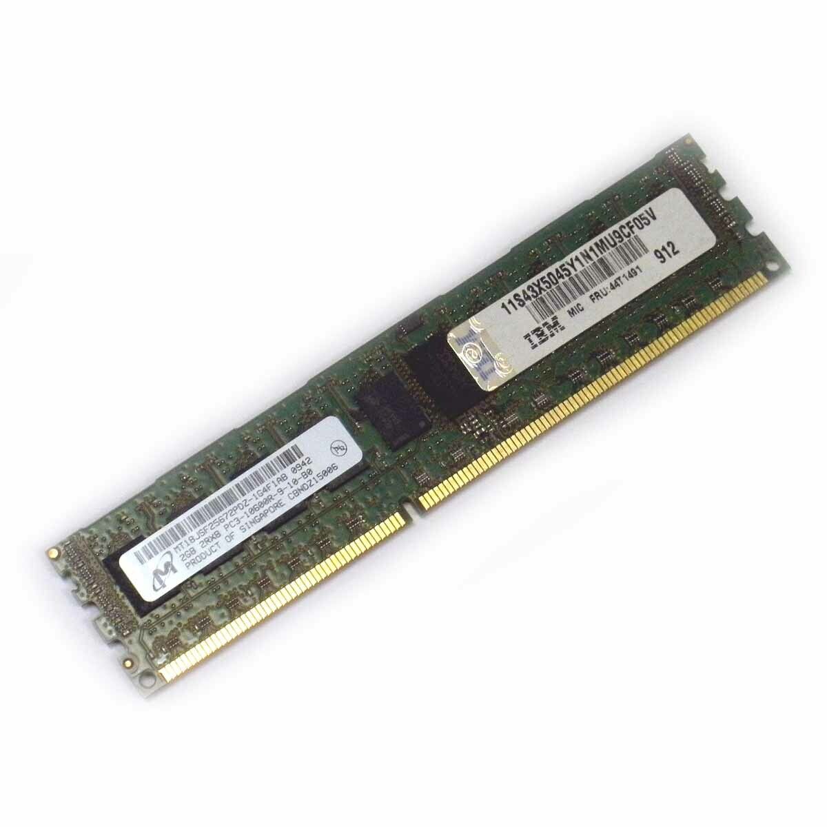 IBM Memory 2gb 1333Mhz PC3-10600 DDR3 SDRAM / 2GB 2Rx8 PC3-10600R / 44T1491 (Used) // สินค้ารับประกัน โดย บริษัท อะไหล่เซิร์ฟเวอร์ จำกัด