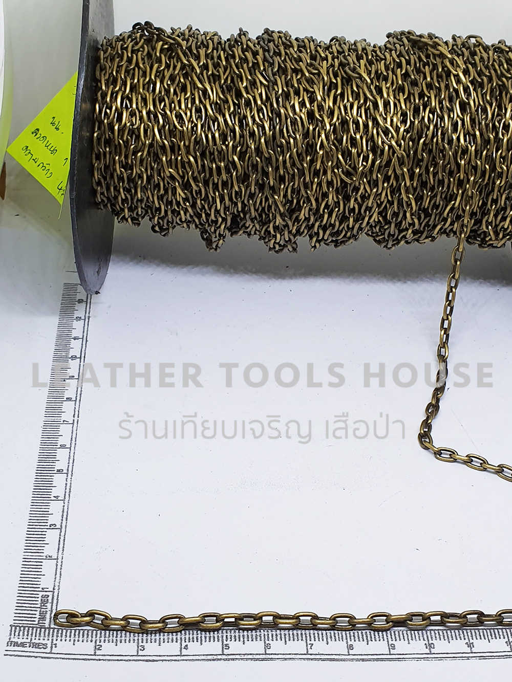 โซ่เหล็ก CA-125 สีเหลืองดำ 1เมตร