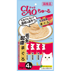 Ciao Chu Ru เชา ชูหรุ รสปลาทูน่าเนื้อขาวผสมไฟเบอร์ 14กรัมX4 ซอง **แถมฟรี 1 ซอง- จนกว่าจะหมดโปรโมชั่น**
