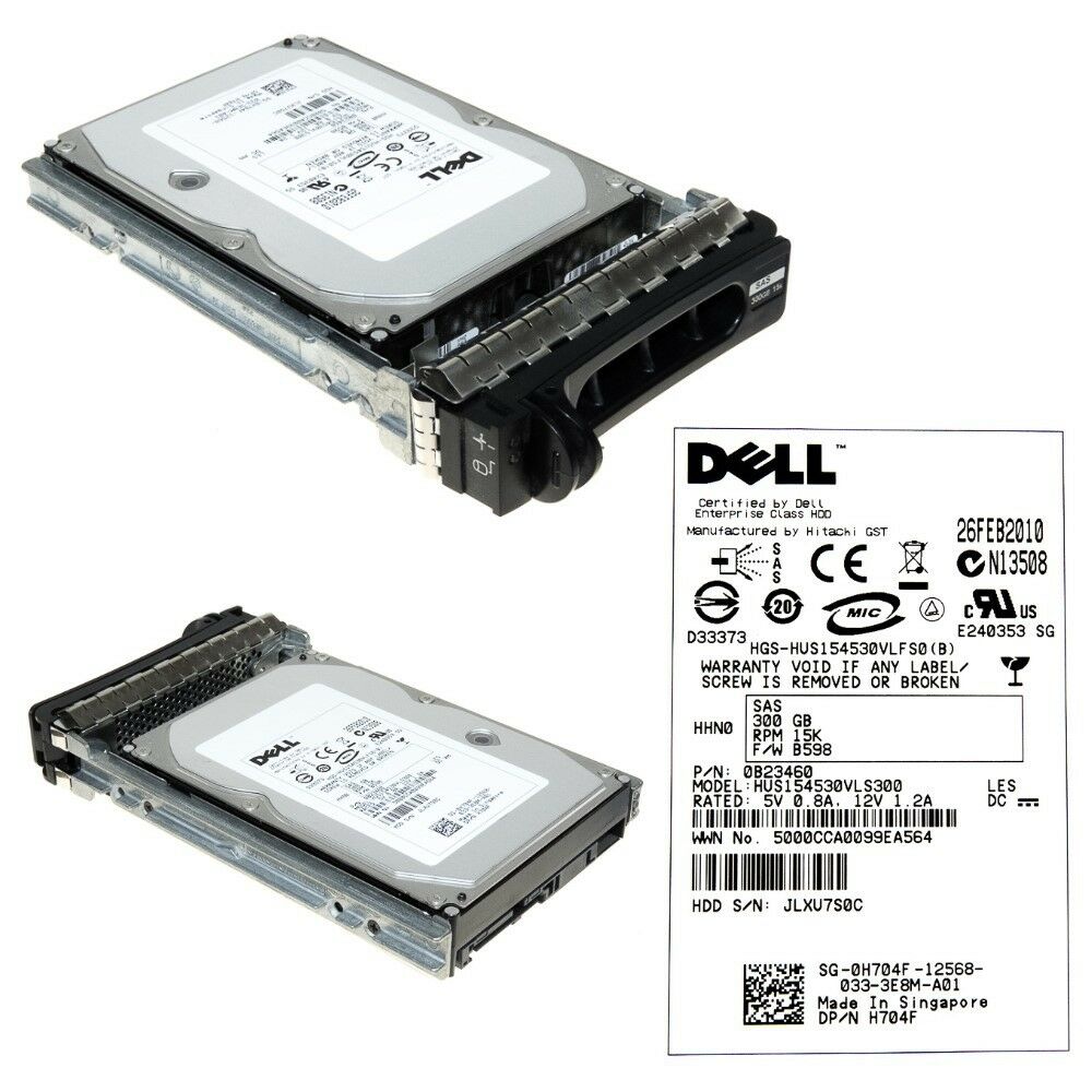 Dell 0H704F 300GB 6G 15K RPM 3.5-inch Hot-Plug SAS Hard Drive สินค้ารับประกัน โดย บริษัท อะไหล่เซิร์ฟเวอร์ จำกัด.