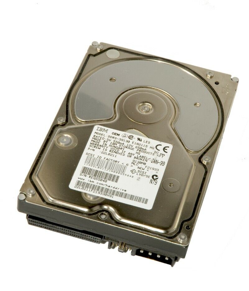 IBM HDD DDRS-39130 22L0211 9.1GB 7.2K SCSI 68-Pin 3.5" Hard Disk Drive HDD (Used) // สินค้ารับประกัน โดย บริษัท อะไหล่เซิร์ฟเวอร์ จำกัด