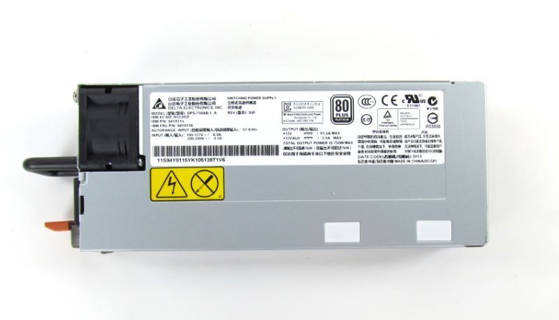 IBM Power Supply for x3550 M4 750W AC // 94Y8116 / 94Y8115 (Used) // สินค้ารับประกัน โดย บริษัท อะไหล่เซิร์ฟเวอร์ จำกัด