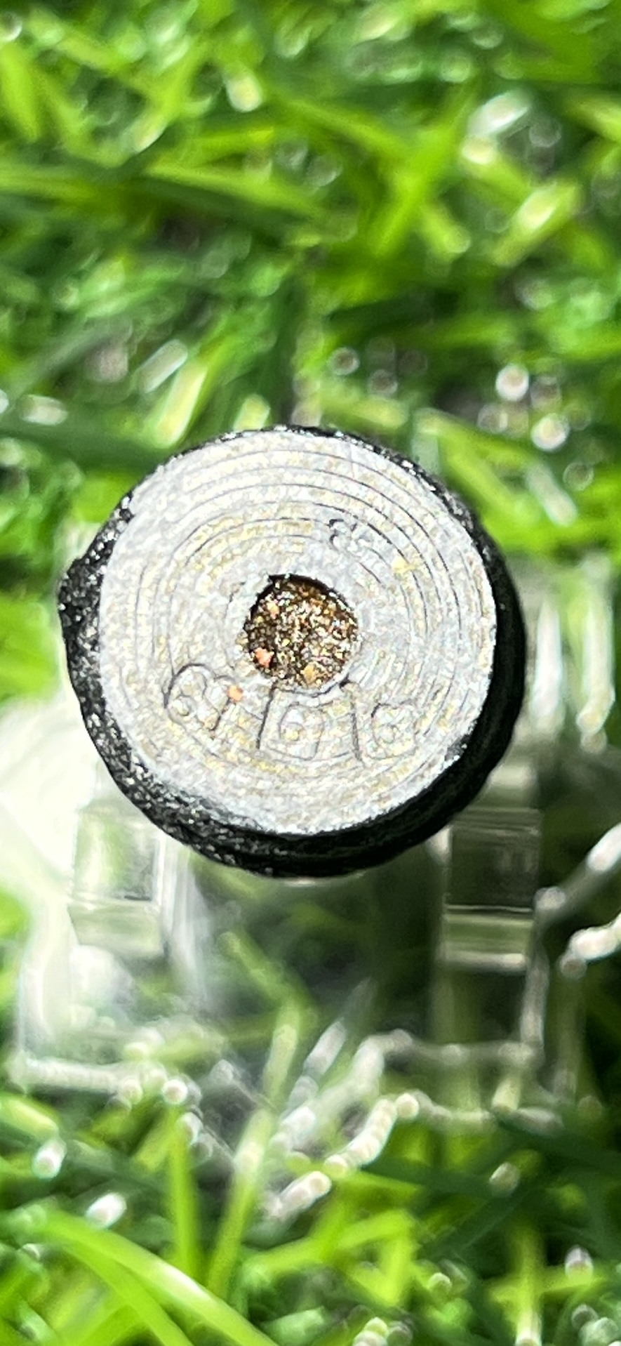 ตะกรุด ทุ่นเบ็ด เนื้อตะกั่ว 1.5ซม. ญาท่านเขียน สำนักสงฆ์ป่าช้าบ้านโพนสิม ตำบลยางขี้นก อำเภอเขื่องใน จังหวัดอุบลราชธานี