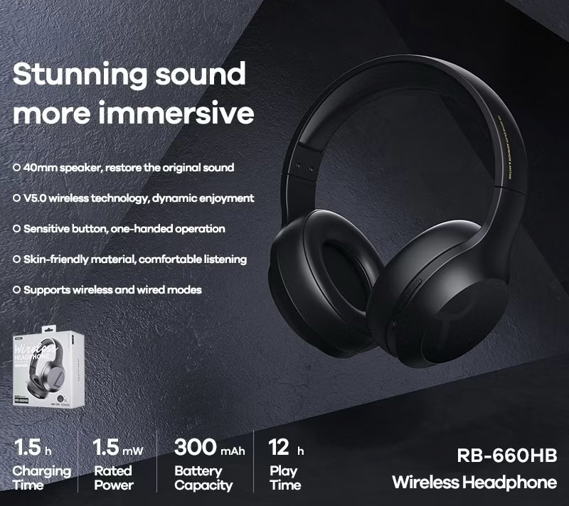 RB-660HB WIRELESS HEADPHONE