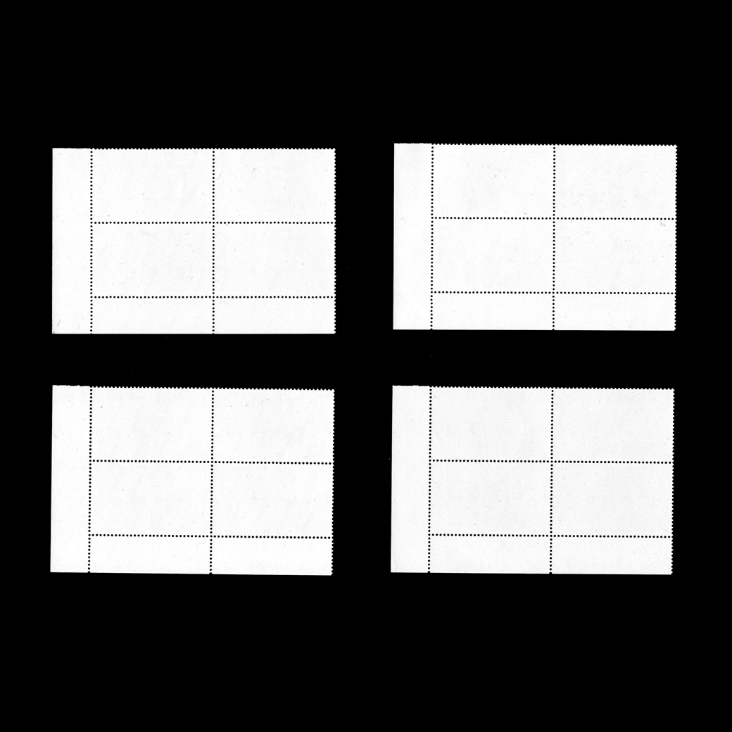 บล็อค 4 (มุมขวาล่าง) แสตมป์เห็ด