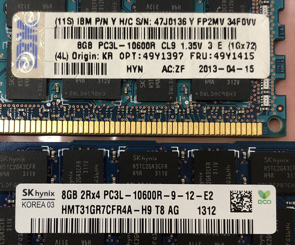 IBM 8GB 2Rx4 PC3L-10600R ECC Server Ram // 49Y1415 / 47J0136 (Used) // สินค้ารับประกัน โดย บริษัท อะไหล่เซิร์ฟเวอร์ จำกัด