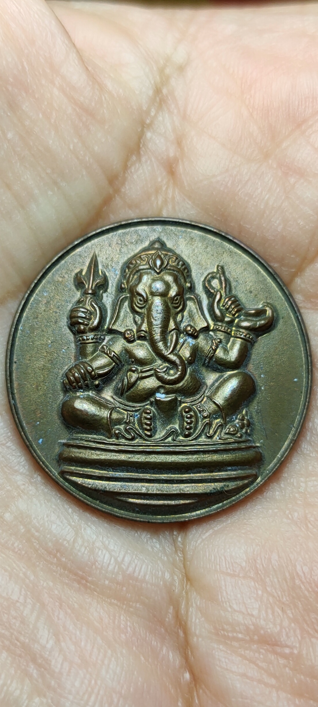 เหรียญพระพิฆเนศวร์ สมาคมศิษย์เก่าศิลปศึกษา-ช่างศิลป กรมศิลปากร ปี2551