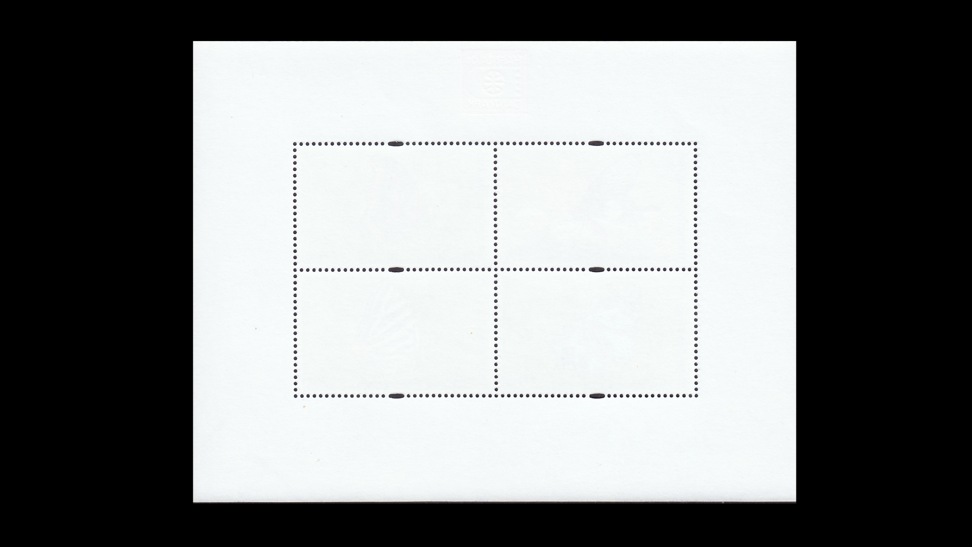 ชีทผีเสื้อ (ชุด4) พิมพ์ทับ งานแสดงตาไปรษณียากรโลก-เดนมาร์ก #11000