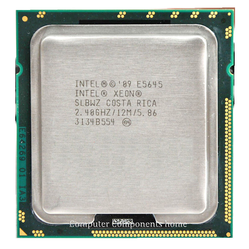 Intel Xeon E5645 2.4GHz LGA1366 6-core CPU Mac Pro / Server / Workstation // SLBWZ / E5645 2.40GHz (Used) // สินค้ารับประกัน โดย บริษัท อะไหล่เซิร์ฟเวอร์ จำกัด