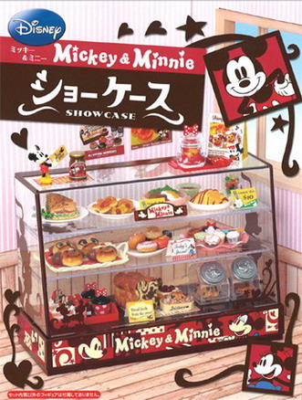 [SOLD OUT] รีเมนท์ของจิ๋ว..ตู้โชว์ขนมมิกกี้-มินนี่ Re-ment Disney Mickey & Minnie Showcase