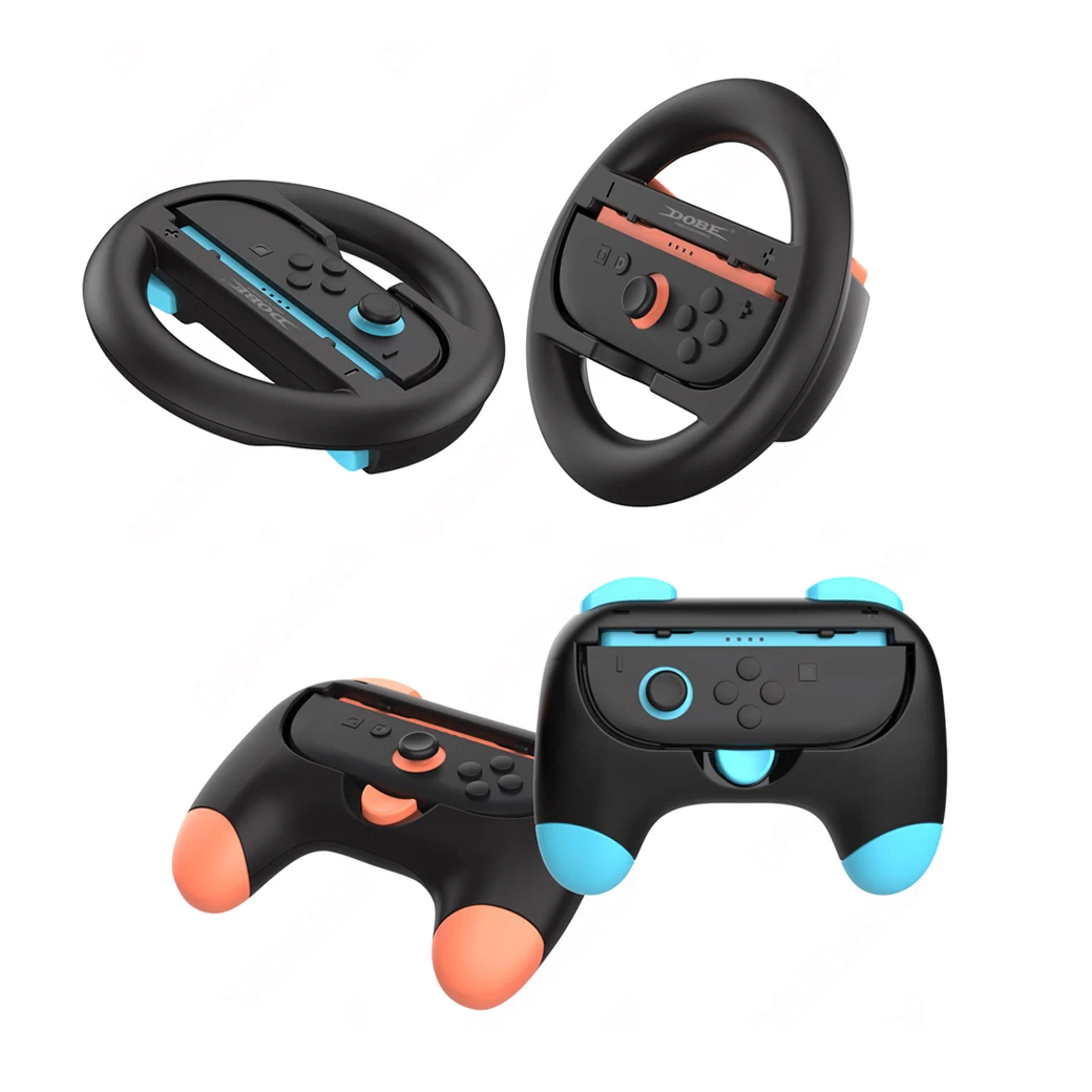 Nintendo Switch 2 : DOBE 4 IN 1 Controller Grip & Steering Wheel Kit