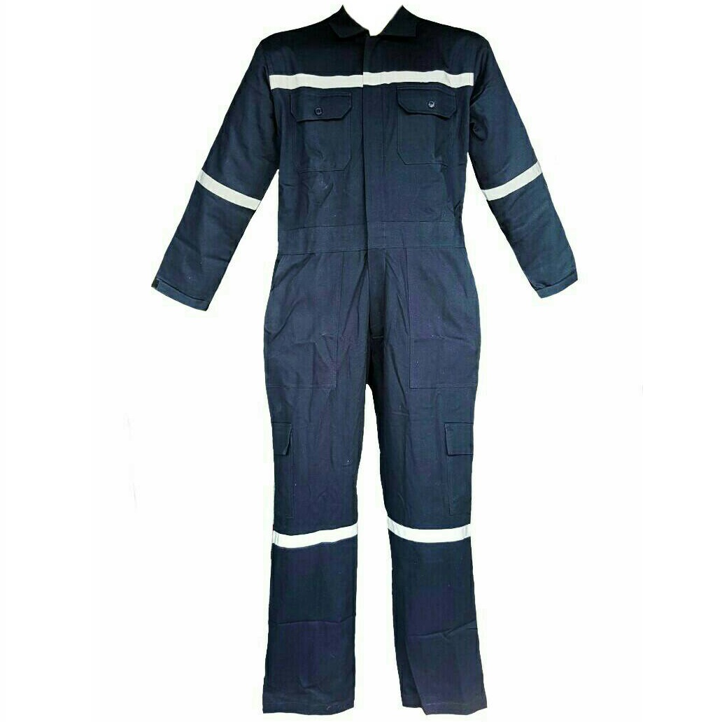 ชุดหมี ผ้าเวสป้อยมีแถบสะท้อนแสงไซต์ M,L,XL Cotton 100% กันสะเก็ดไฟกันความร้อน