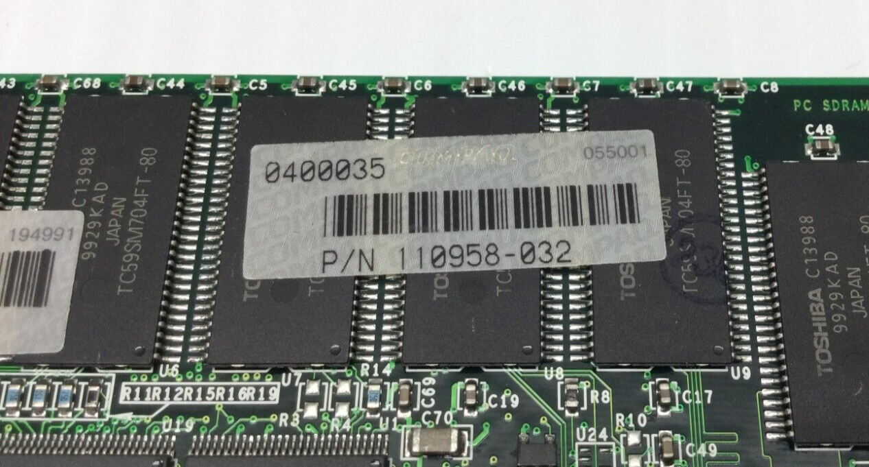 HP 256MB Sync 100MHz CL2 ECC Memory Module / 110958-032 // (USED) สินค้ารับประกัน โดย บริษัท อะไหล่เซิร์ฟเวอร์ จำกัด