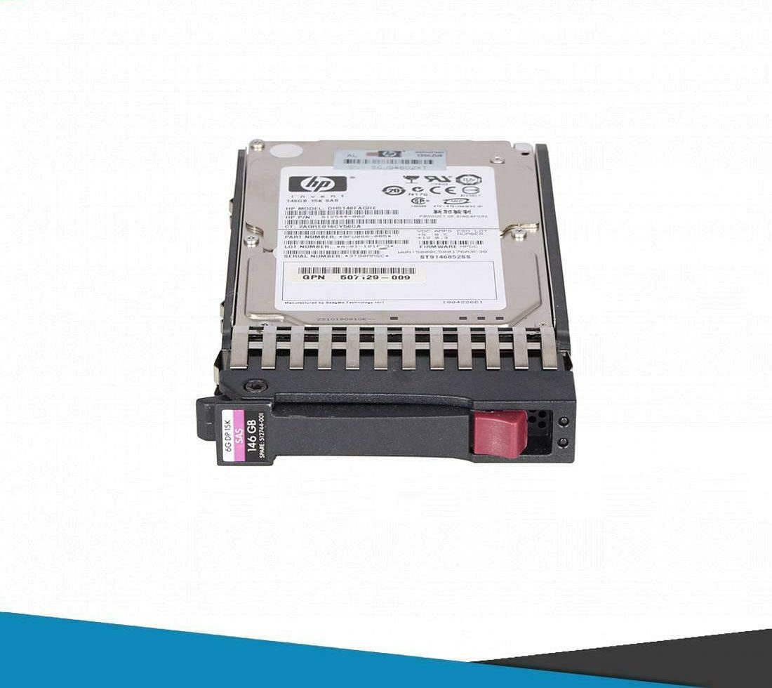 HP 146GB DP 15K SAS 2.5" 6G SERVER HARD DRIVE 512744-001 PROLIANT G5 G6 G7 สินค้ารับประกัน โดย บริษัท อะไหล่เซิร์ฟเวอร์ จำกัด.