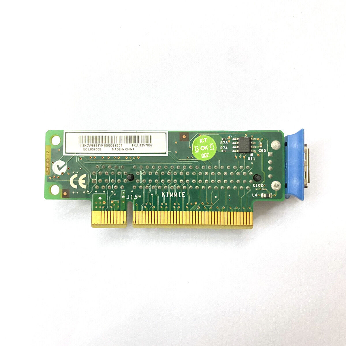 IBM Riser Card SAS / SATA PCI-E X8 FOR x3550 M2/M3, x3650 M2/M3 / FRU 43V7067 (Used) // สินค้ารับประกัน โดย บริษัท อะไหล่เซิร์ฟเวอร์ จำกัด