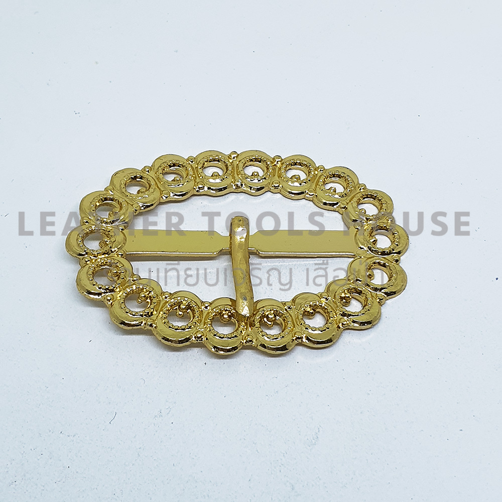 หัวเข็มขัด B0058 เนื้อซิงค์ สีทอง ขนาด 1.5นิ้ว 10ตัว