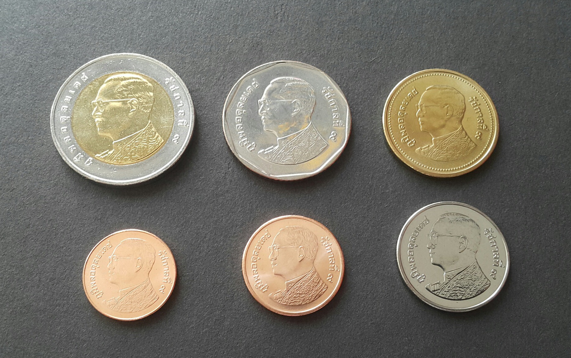 เหรียญหมุนเวียน พ.ศ.2560 ครบชุด UNC