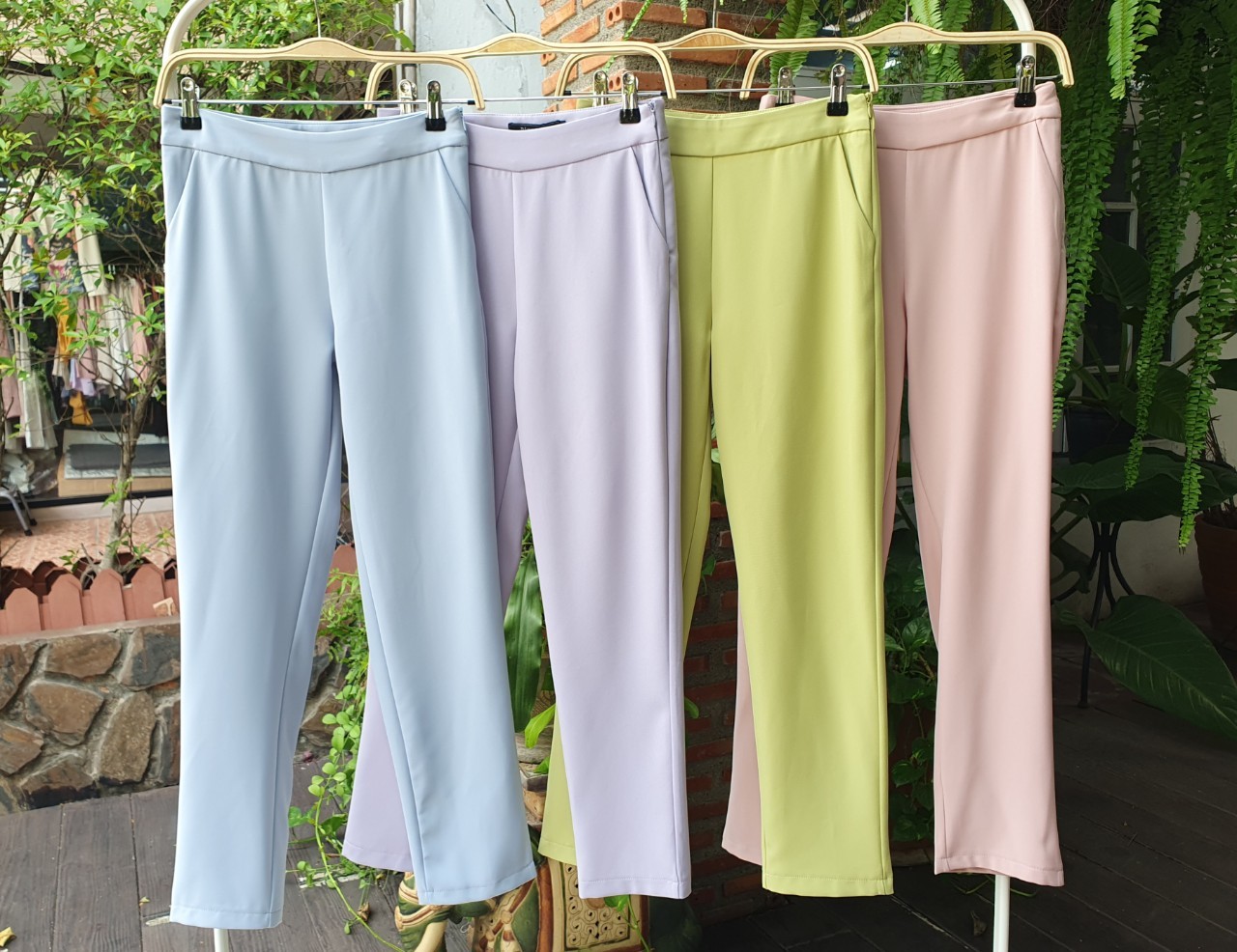 NO.2324-2 LUV LUV กางเกงทำงานผู้หญิงขายาวกระบอกเล็ก (เฉพาะกางเกง) S-6XL
