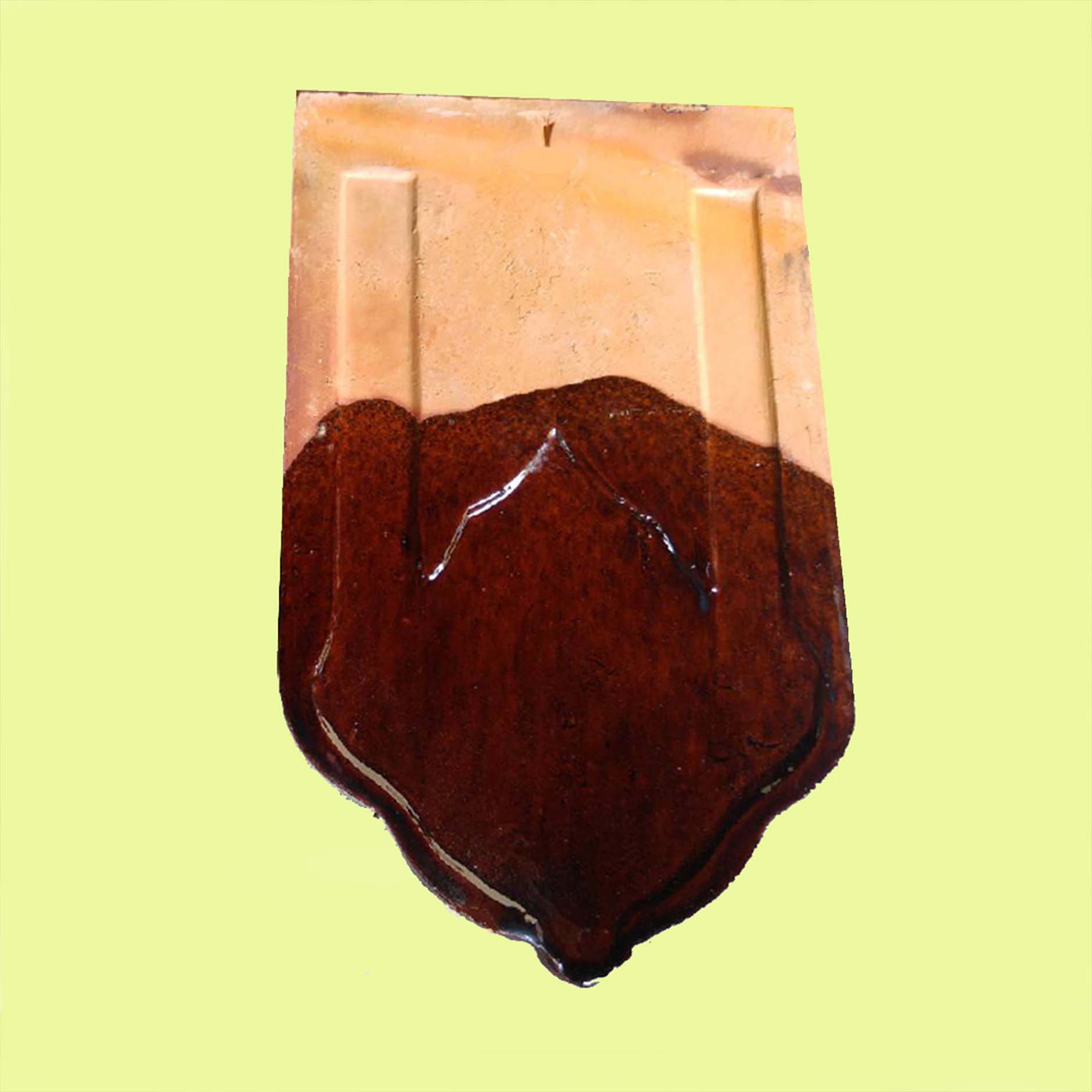 กระเบื้องหลังคาดินเผาสุโขทัยสีน้ำตาล