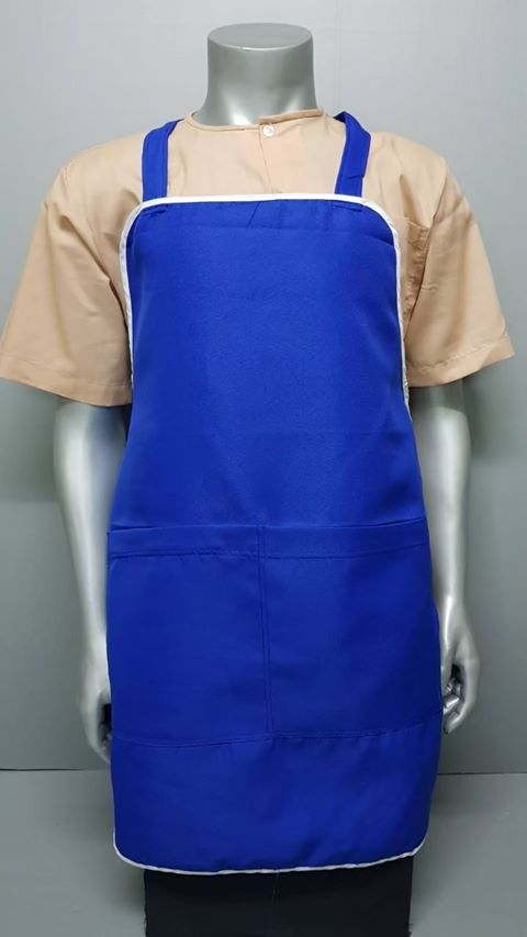 ผ้ากันเปื้อน เสื้อกันเปื้อน เอี้ยมผูกเอว ปรับขนาดได้ มีหลายสีพร้อมส่ง