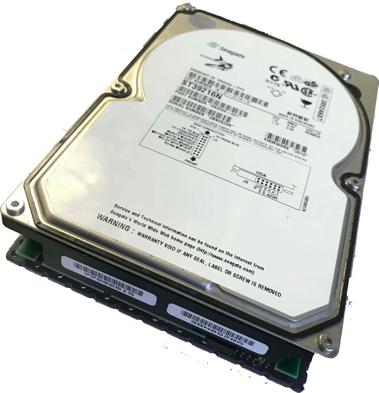 HDD IDE Seagate Barracuda 18XL 9.1GB 7.2K U160 50pin SCSI Hard Drive /// ST39216N / 9N3004-001 (Used) // สินค้ารับประกัน โดย บริษัท อะไหล่เซิร์ฟเวอร์ จำกัด