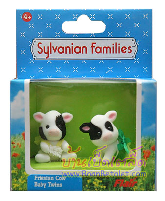 ซิลวาเนียน เบบี้แฝดวัว ท่าคลาน-นั่ง (EU) Sylvanian Families Friesian Cow Twins