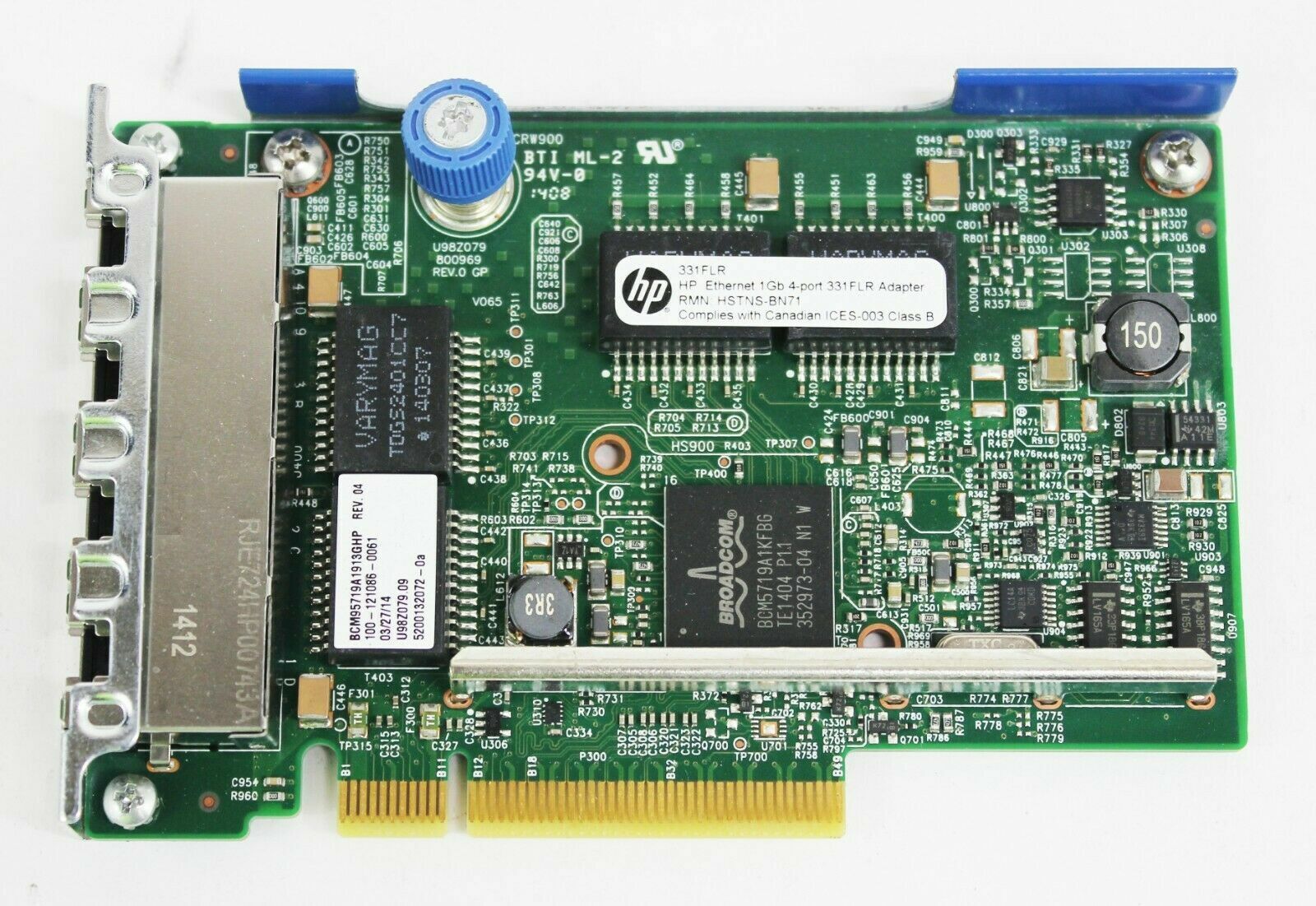 HP 1GbE 4-port 331FLR Adapter FIO Kit // 634025-001 / 629133-001 (Used) // สินค้ารับประกัน โดย บริษัท อะไหล่เซิร์ฟเวอร์ จำกัด
