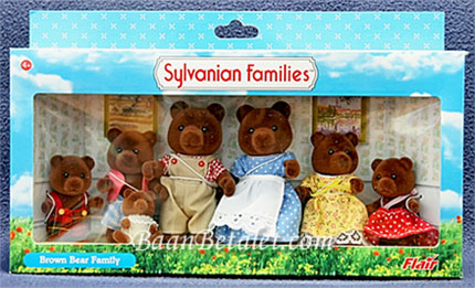 [SOLD OUT] ครอบครัวซิลวาเนียนทิมเบอร์ทอป-หมีสีน้ำตาล 7 ตัว (UK) Sylvanian Families Timbertop Brown Bear Family