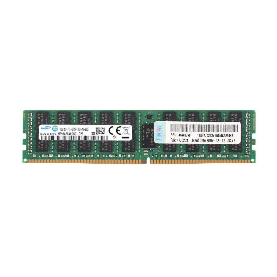 IBM 16GB (2Rx4) PC4-2133P-R DDR4 Registered Server Memory // 46W0798, 47J0253, MTA36ASF2G72PZ-2G1B1IK (Used) // สินค้ารับประกัน โดย บริษัท อะไหล่เซิร์ฟเวอร์ จำกัด